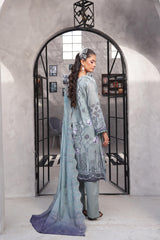 Dressline Salina Emb Sophistication Reimagined Unstitched Chikankari & Cutwork Bana Dora Lawn With Diamond Digital Dupatta & Dyed Cambric Trousers