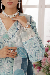 Zarnaz By Dressline Stitched 3 Piece Emb PP Staple Summer Collection'2025-zarnaz-pp-whiteblue-3pcStitched