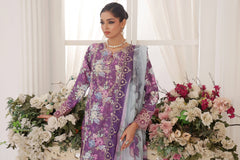 Zarnaz By Dressline Stitched 3 Piece Emb PP Staple Summer Collection'2025-zarnaz-pp-purplegray-3pcStitched