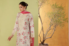 Dressline Noray Stitched 3 Piece Luxury Emb Pp Staple Collection