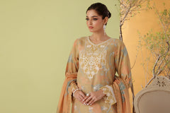 Dressline Noray Stitched 3 Piece Luxury Emb Pp Staple Collection