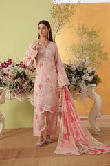 Dressline Noray Stitched 3 Piece Luxury Emb Pp Staple Collection