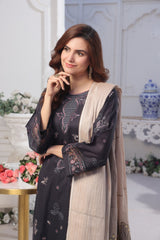 Dressline Saffira UnStitched 3 Piece Premium Emb ChikankariSlub Lawn Collection