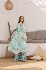 Feathers Unstitched 3 Piece Digital Printed Lawn Summer Suit-GARCIA-FT405