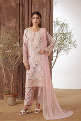 Dressline Azlin Stitched 3 Piece Luxury Emb Pp Staple Collection