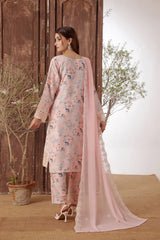 Dressline Azlin Stitched 3 Piece Luxury Emb Pp Staple Collection