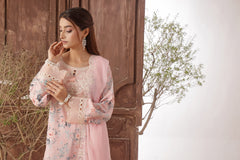 Dressline Azlin Stitched 3 Piece Luxury Emb Pp Staple Collection