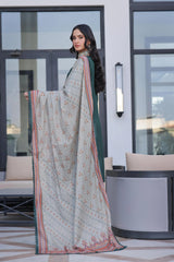 Dressline New Semi Stitched 3 Pcs Premium Dyed Lawn Fancy Full Chikankari With Sequence Emb Collection