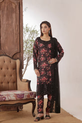 Dressline Azlin Stitched 3 Piece Luxury Emb Pp Staple Collection