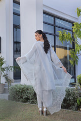Dressline New Semi Stitched 3 Pcs Premium Emb Chikankari& Laserkari Jacquard Lawn Collection