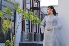 Dressline New Semi Stitched 3 Pcs Premium Emb Chikankari& Laserkari Jacquard Lawn Collection