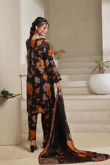 Dressline Arooba A Fusion Of Digital Elegance Stitched Digital Printed & Emb Lawn Collection With Voil Dupatta By Al Umer Textile