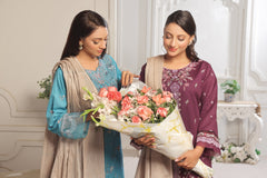 Dressline Saffira UnStitched 3 Piece Premium Emb ChikankariSlub Lawn Collection