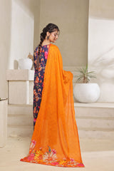 Dressline Arooba A Fusion Of Digital Elegance Stitched Digital Printed & Emb Lawn Collection With Voil Dupatta By Al Umer Textile