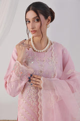 Dressline Malikah Stitched 3 Piece Luxury Emb Organza Collection