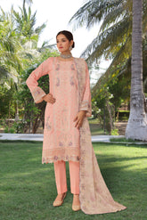 Dressline UnStitched 3 Piece Premium Heavy Chikankari Emb Bana Dora Lawn Collection