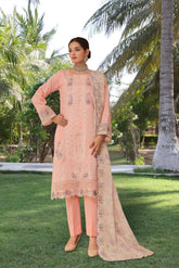 Dressline Hayam Ready-To-Wear 3 Piece Premium Heavy Chikankari Emb Bana Dora Lawn Collection