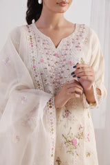 Dressline Malikah Stitched 3 Piece Luxury Emb Organza Collection