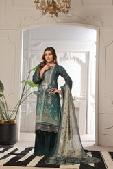 Dressline Launching New Unstitched 3 Pcs Premium Chikankari Emb Digital Printed Bana Dora Lawn Collection