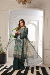 Dressline Launching New Unstitched 3 Pcs Premium Chikankari Emb Digital Printed Bana Dora Lawn Collection