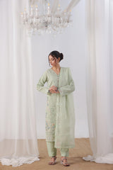 Dressline Malikah Stitched 3 Piece Luxury Emb Organza Collection