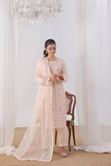 Dressline Malikah Stitched 3 Piece Luxury Emb Organza Collection