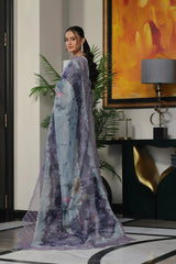 Dressline New Semi Stitched 3 Pcs Premium Boring Lawn Fancy Chikankari & Laserkari Emb Collection