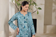 Dressline Arooba A Fusion Of Digital Elegance Stitched Digital Printed & Emb Lawn Collection With Voil Dupatta By Al Umer Textile