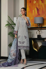 Dressline New Semi Stitched 3 Pcs Premium Boring Lawn Fancy Chikankari & Laserkari Emb Collection