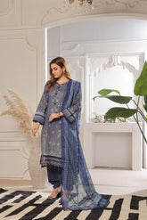 Dressline Launching New Unstitched 3 Pcs Premium Chikankari Emb Digital Printed Bana Dora Lawn Collection