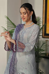 Dressline New Semi Stitched 3 Pcs Premium Boring Lawn Fancy Chikankari & Laserkari Emb Collection
