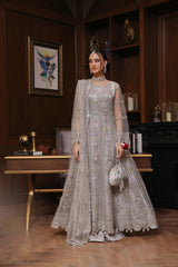 Dressline Semi Stitched 3 Pc Luxury Emb Net Collection