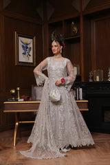 Dressline Semi Stitched 3 Pc Luxury Emb Net Collection