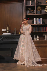 Dressline Semi Stitched 3 Pc Luxury Emb Net Collection