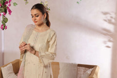 Dressline New Semi Stitched 3 Pcs Premium Emb ChikankariJacquard Lawn Collection