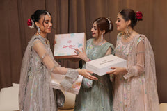 Dressline Semi Stitched 3 Pc Luxury Emb Net Collection