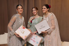 Dressline Semi Stitched 3 Pc Luxury Emb Net Collection