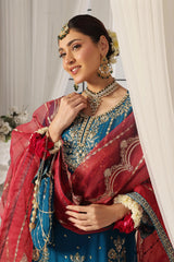 Dressline New Semi Stitched Luxury Emb Chiffon Gharara Collection