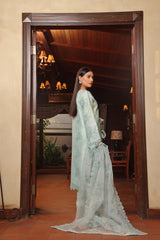 Dressline Sharjeena(Light) Semi Stitched 3 Piece Emb Luxury Organza Collection