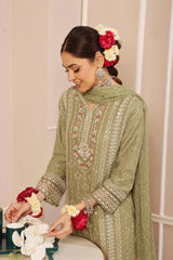 Dressline Launching New Stitched 3 Piece Emb Luxury Chiffon Gharara Collection