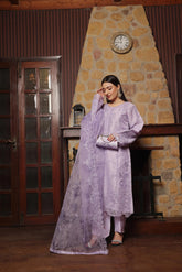 Dressline Sharjeena (Light)- Semi Stitched 3 Piece Emb Luxury Organza Collection