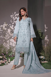 Dressline UnStitched 3 Piece Premium Heavy Chikankari & Laserkari Emb Bana Dora Lawn Collection