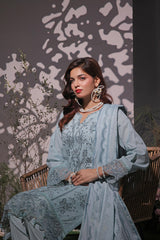 Dressline UnStitched 3 Piece Premium Heavy Chikankari & Laserkari Emb Bana Dora Lawn Collection