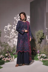 Dressline UnStitched 3 Piece Premium Heavy Chikankari & Laserkari Emb Bana Dora Lawn Collection