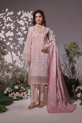 Dressline UnStitched 3 Piece Premium Heavy Chikankari & Laserkari Emb Bana Dora Lawn Collection