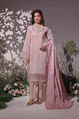 Dressline UnStitched 3 Piece Premium Heavy Chikankari & Laserkari Emb Bana Dora Lawn Collection