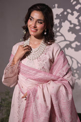 Dressline UnStitched 3 Piece Premium Heavy Chikankari & Laserkari Emb Bana Dora Lawn Collection