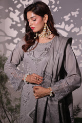Dressline UnStitched 3 Piece Premium Heavy Chikankari & Laserkari Emb Bana Dora Lawn Collection