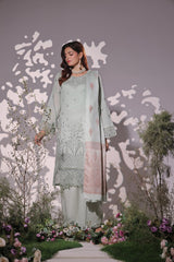 Dressline UnStitched 3 Piece Premium Heavy Chikankari & Laserkari Emb Bana Dora Lawn Collection