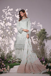 Dressline UnStitched 3 Piece Premium Heavy Chikankari & Laserkari Emb Bana Dora Lawn Collection